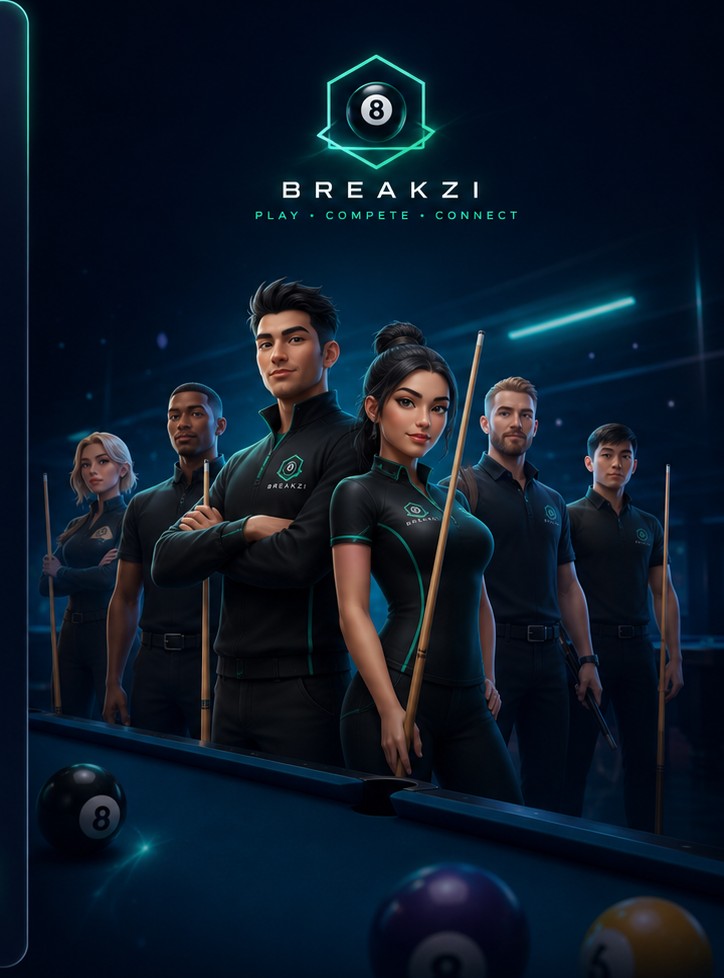 Breakzi cue sports community visual